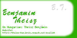 benjamin theisz business card
